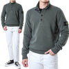 STONE ISLAND ワッペンパッチ 半開き ボタンジップ ウール ニット 105625947 [P]