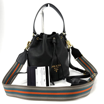 PRADA Vitelho Dino Bucket Bag 1BE018 162373812 [P]