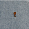 AMI Men's Denim Shirt with Small Heart Logo 148682000 [P]