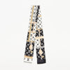 LOUIS VUITTON Monogramm Confidentielle Bande Scarf Schwarz 162102491 [P]