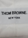 THOM BROWNE Weißes Hemd mit verstecktem Oxford und drei Streifen 1 162377345 [P]