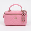 CHANEL Vanity Cosmetic Case Top Handle Tote Shoulder Bag AP2199 161232391 [P]