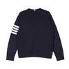 THOM BROWNE Männer Klassische Engineerered Diagonal-Armband Baumwolle Sweatshirt Navy 162102521 [P]