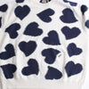 Dior Heart Pattern Cotton Wool Sweater Knit White Blue 643M653A7F67 C085 162379673 [P]