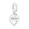 Pandora Double Heart Split Pendant Charm Silver Women 64351495 [P]