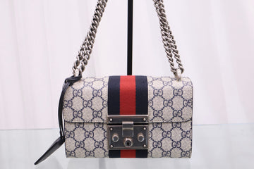 GUCCI GGスプリームパドロックスモールチェーンショルダーバッグ409487 162463217 [P]