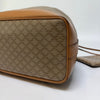 Celine Triomphe Macadam Drawstring Bucket Bag Beige Shoulder Bag (Pre-owned, Pouch Included) 162470139 [P]