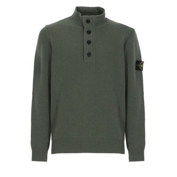 STONE ISLAND Lammwolle Halb-Reißverschluss Pullover 162442706 [P]