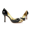 Dsquared2 Black/Gold Ribbon Side Open Heel 162545197 [P]