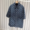 Louis Vuitton Monogram Chambray Denim Short-Sleeve Shirt Jacket 162545306 [P]