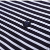 MAISON KITSUNE ボールドフォックスヘッドパッチストライプマリンメンズロングスリーブティーシャツ S481 145429329 [P]