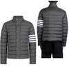 THOM BROWNE 26fw シ shiny リップストップダウンジャケット ダークグレー/MJD136X F1095 025 162552356 [P]