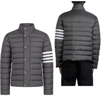 THOM BROWNE 26fw シ shiny リップストップダウンジャケット ダークグレー/MJD136X F1095 025 162552356 [P]