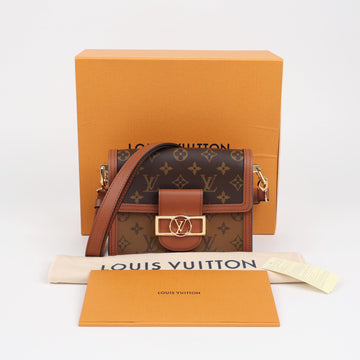 LOUIS VUITTON Mini Monogram Keinen Canvas Handtasche 162102884 [P]