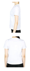 MaxMara Embroidered Logo Nerina Short Sleeve (White) 2511971018600 001 127540632 [P]