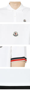 MONCLER Herren Wappen Patch PK Kurzarm (Ecru) 8A00020 89A16 034 132401193 [P]