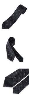 GUCCI 男性 GG ジャカード ロゴ シルク ネクタイ(ブラック) 744379 4E217 1062 151914270 [P]