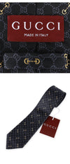 GUCCI 男性 GG ジャカード ロゴ シルク ネクタイ(ブラック) 744379 4E217 1062 151914270 [P]