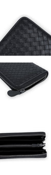 Bottega Veneta Men's Intrecciato Woven Zip Long Wallet 154518445 [P]