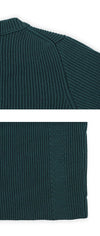 Stone Island Pullover Knit with Woven Patch in Dark Green 54757916 [P]