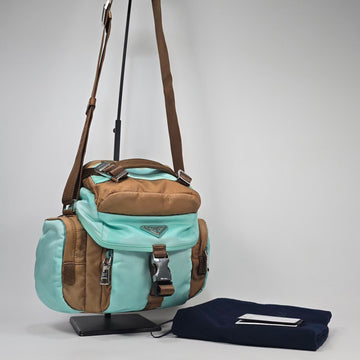 PRADA アンティークナイロン＆レザーショルダーバッグ 162554561 [P]