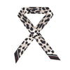 GIVENCHY Schwarzes Leopard-Muster Seidentuch 162554720 [P]