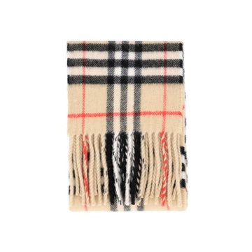 BURBERRY Slim Check Cashmere Fringed Scarf 162554816 [P]