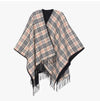 BURBERRY Check-Woll-Reversible-Fransen Frauen-Cape 162554815 [P]