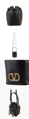 VALENTINO Garavani V-Logo Mini Bucket Damen Schultertasche 7W2P0Z44 VNL 0NO 150543633 [P]