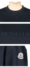 Moncler Women's Embroidered Logo Sweatshirt (Navy) 8G00016 89A1K 778 127449614 [P]