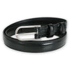CELINE Herren BC-18 Lizard Embossed Kalbsleder Gürtel (Schwarz) 38SI 132923779 [P]