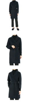 MaxMara Women's Arona Virgin Wool Coat (Navy) 2429016111600 012 150404835 [P]