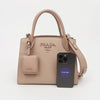 PRADA モノクローム スモール トート ショルダーバッグ 162258667 [P]
