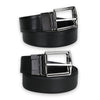 ZEGNA リバーシブルレザーベルト (ブラック) LHMAL B009RZ 001 130757476 [P]
