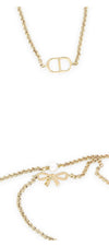 Dior Women's Mini Bow Pearl Necklace 162627405 [P]