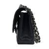 CHANEL Classic Flap Bag Caviar Medium Black Silver 21 Series 162639871 [P]