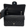 CHANEL Classic Flap Bag Caviar Medium Black Silver 21 Series 162639871 [P]