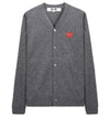 COMME DES GARCONS レッドハート ワッペン ウール カーディガン AX N008 051 3 152203586 [P]
