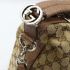 Gucci GG Logo Jacquard Interlocking Silver Hobo Shoulder Bag 326514 162653425 [P]