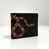 GUCCI スネーク GG スプリーム 二つ折り財布 ブラック (451268) 162657552 [P]