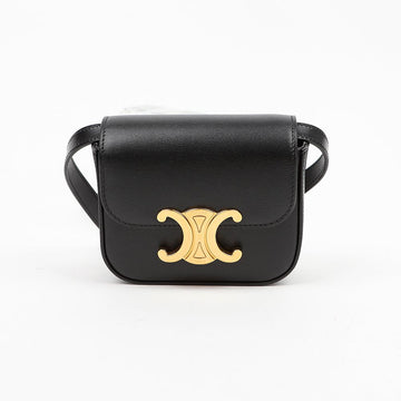 Celine Mini Cloud Shiny Calfskin Black 162258704 [P]