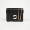 Gucci Interlocking GG Small Chain Bag Black Gold 162143355 [P]