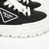 Prada Triangle Logo Gabardine Platform Sneakers Black 162255292 [P]
