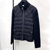 MONCLER Padded Strickcardigan mit Stehkragen in Schwarz 162679253 [P]