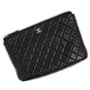 CHANEL Kette Clutch Tasche Schwarz 162687916 [P]