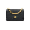 CHANEL Coco Handle Flap Bag Chain Crossbody Black AS2764 162702571 [P]