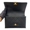 CHANEL Coco Handle Flap Bag Chain Crossbody Black AS2764 162702571 [P]