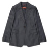 MaxMara RAYON Striped Wool Blazer Gray 60460323 001 149268356 [P]