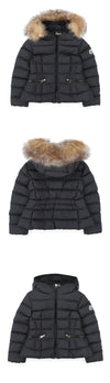 Moncler BOEDETTE Shearling Trim Hooded Padded Jacket 161312485 [P]