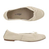 Porselli Ballet Leather Flat 95 Beige Women's Flats 160366159 [P]